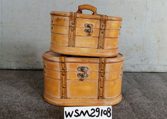 S26 Vintage Wooden Suitcase